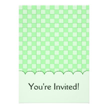 Green Patchwork Pattern Personalized Announcements