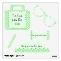 Green Patchwork Pattern Room Graphics