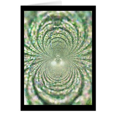 Green Path Mosaics 2 Card by hen2busi