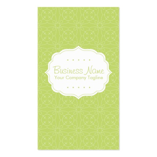 Green Pattern Business Card
