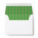Green Pattern Custom Envelope envelope