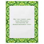 green pattern flyer design