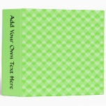 Green Patterned. Binders