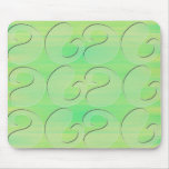 green patterned mousepad