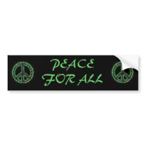 green peace for all bumper sticker bumper stickers by wreathmanbob green peace for all bumper sticker bumper stickers