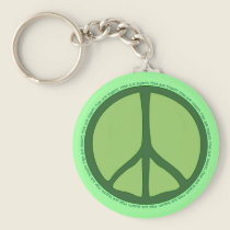 Green Peace Keychain keychains