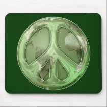 Green Peace on Earth Mousepad mousepads