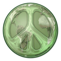 Green Peace on Earth Sticker by Curious_Dreams Green Peace on Earth Sticker