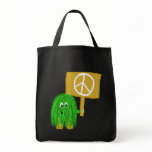 Green peace sign bags
