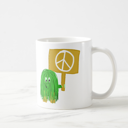 Green peace sign coffee mugs Green peace sign coffee mugs