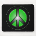 green peace sign mousepads by bashaa green peace sign mousepads
