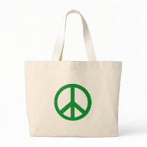 Green Peace Sign Products bags