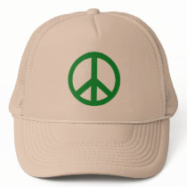 Green Peace Sign Products hats by Scarebaby Green Peace Sign Products hats