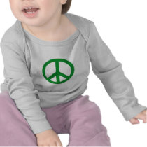 Green Peace Sign Products Tee Shirt