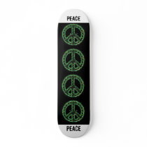 green peace sign skateboard by wreathmanbob green peace sign skateboard