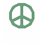 Green Peace Sign Women's Shirt