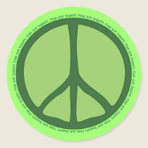 Green Peace Sticker stickers