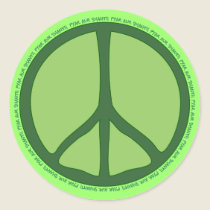 Green Peace Sticker