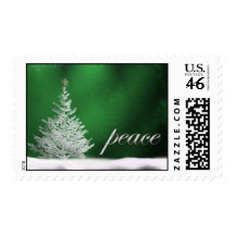 Green peaceful postage