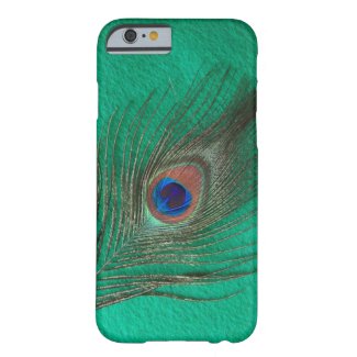 Green Peacock Feather iPhone 6 case