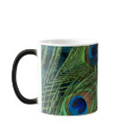 Green Peacock Feathers mugs