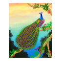 Green Peacock Poster posters