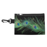 Green Peacock with with Black Accessories Bags