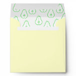 Green Pear Half Pattern. Vector. Custom