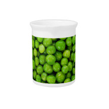 Green Peas Background Beverage Pitchers