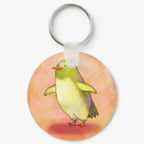 Green Penguin Keychain by ATELIER302 Green Penguin Keychain