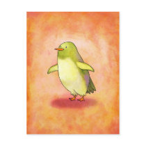 Green Penguin Postcatd postcards by ATELIER302 Green Penguin Postcatd postcards