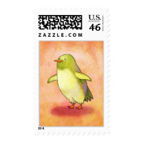 Green Penguin Stamp