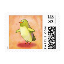 Green Penguin Stamp