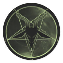 Green Pentagram Sticker
