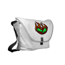 green peppers in flame graphic commuter bags