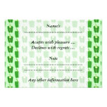 Green Peppers. Pattern. Personalized Announcements