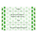 Green Peppers Pattern. Personalized Invitation