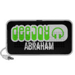 green personalized DJ Speakers speakers