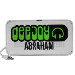 green personalized DJ Speakers speakers