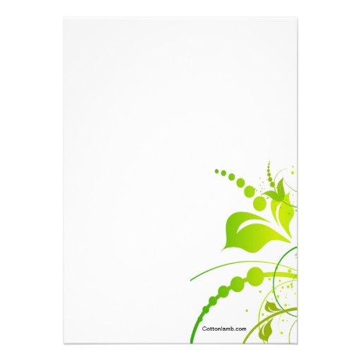 Green Persuasion Baby Shower Invitation