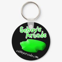 Green Pet Rock Keychain