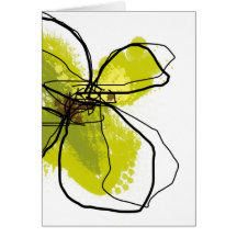 Green Petals - Notecards