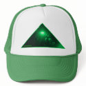 green pharaoh on green hats
