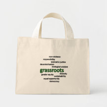 Green philosophy and values bag
