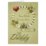 Green Photo Template Father Day Card