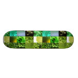 Green Photography Collage Skateboard Decks