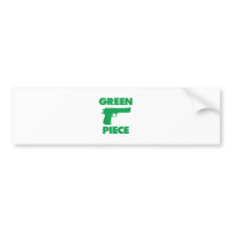 Green Piece Bumper Sticker