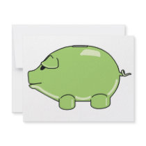 Green Pig Announcements invitations by greenpig Green Pig Announcements invitations