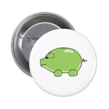 Green Pig Button