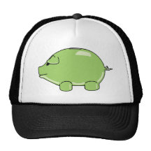 Green Pig Hat